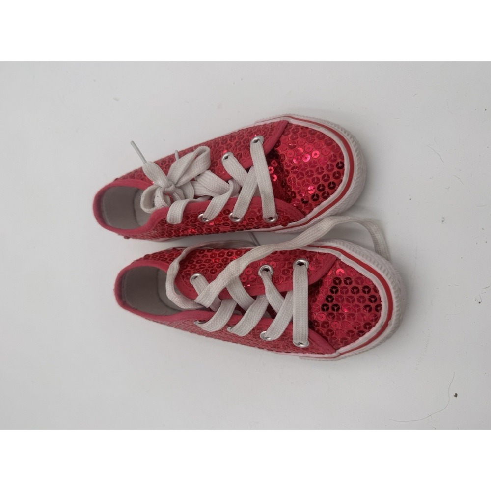 Balera Shoes Sneakers Pink Sequin Size 12Lace Up Dance Hip Hop Jazz Weissman